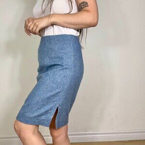 *Banana Republic Blue Wool Skirt
